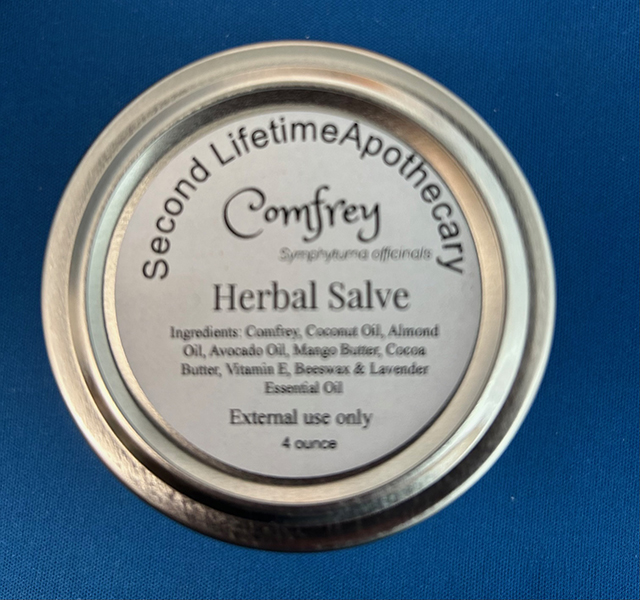 (image for) Comfrey Salve 4 Ounce Glass Bottle (Symphytum)